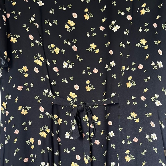 Reformation Black Floral Midi Dress - Picture 4 of 4